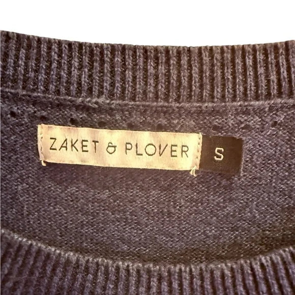 Zaket & Plover Cotton and Cashmere Novelty Heart Sweater sz S - Picture 7 of 10